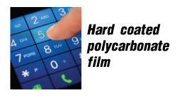 Hard coated polycarbonate film